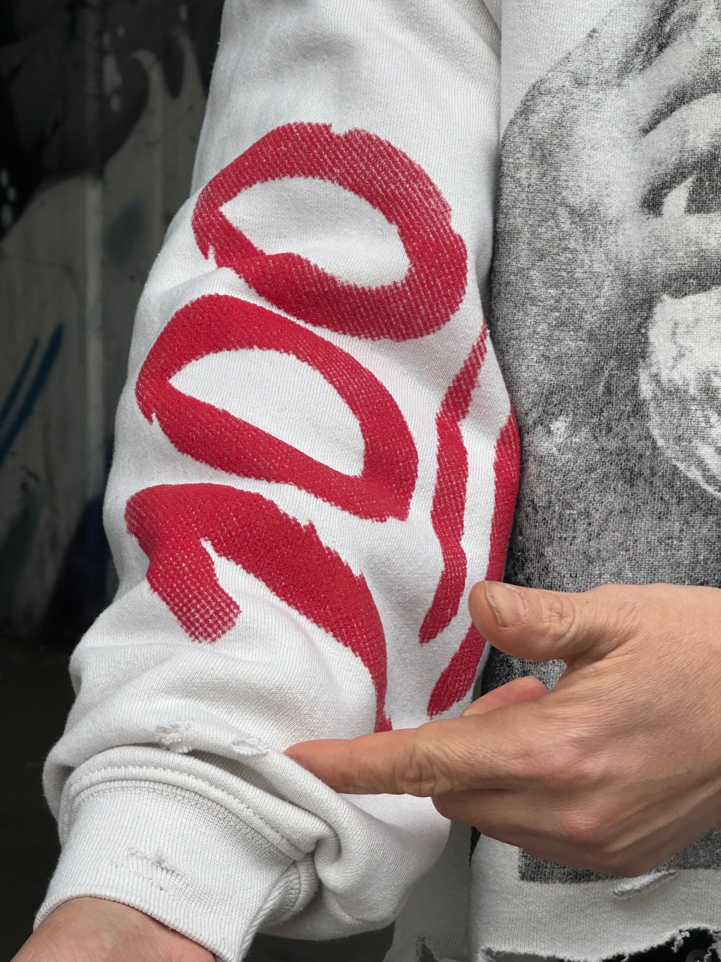 Pop Smoke💫 graphic custom crop cream, relax fit, mid weight hoodie.